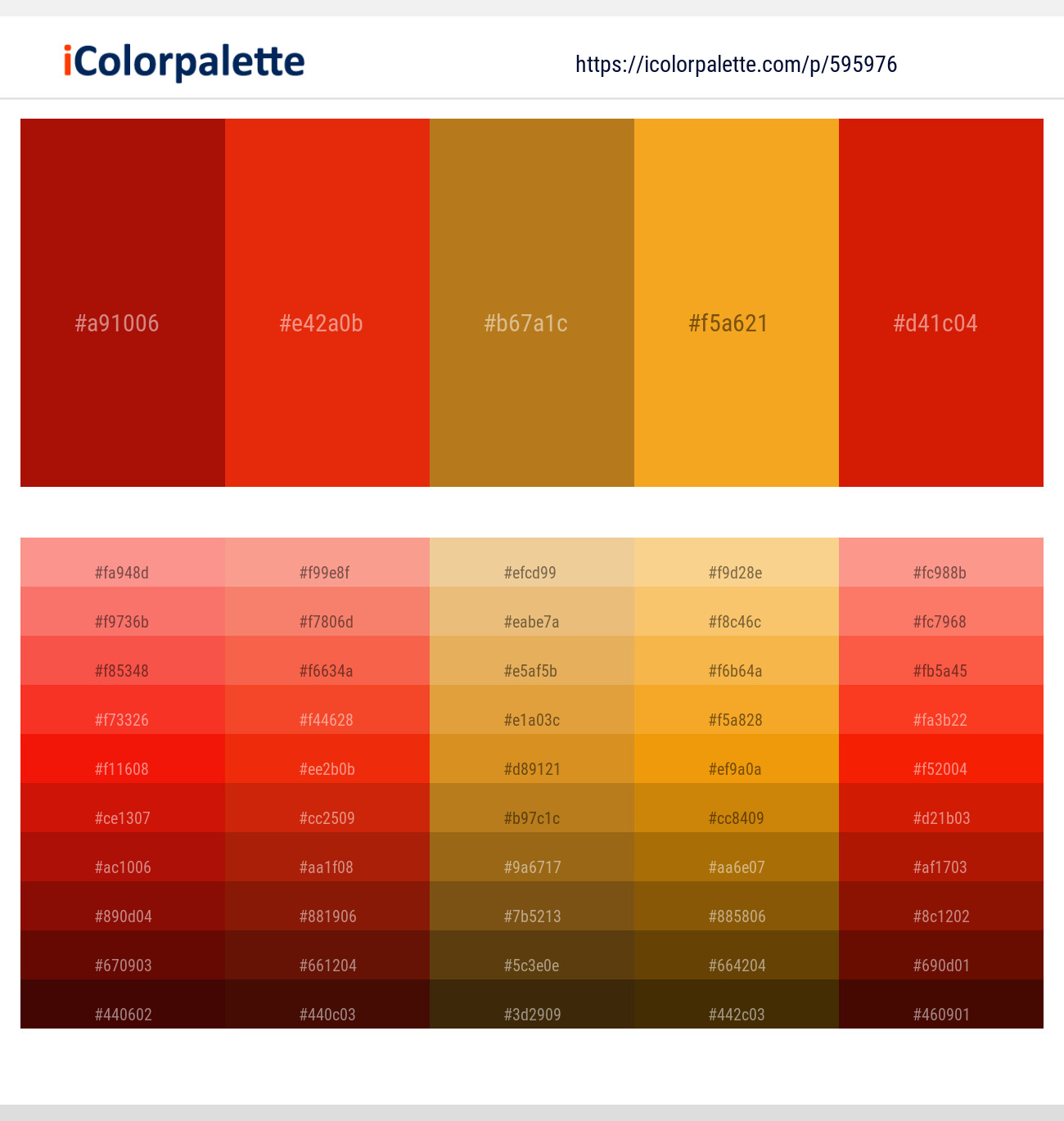 595976Milano Red – Scarlet – Mandalay – Buttercup – Milano Red Color scheme