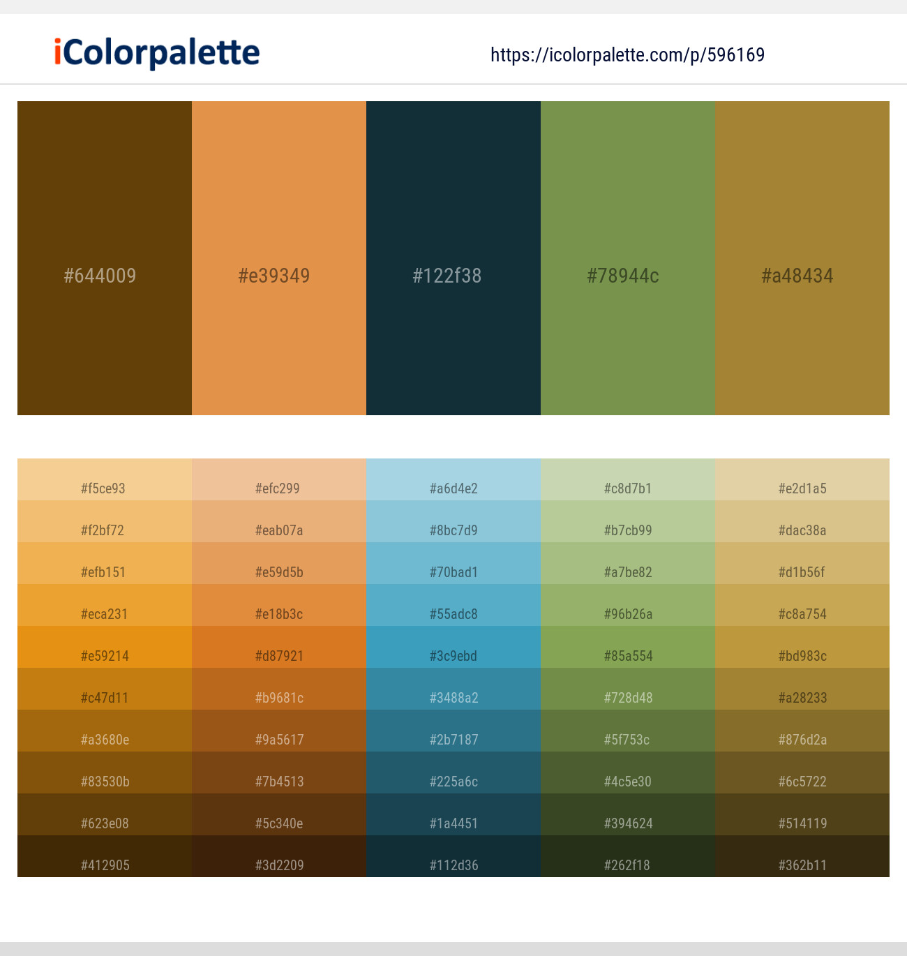 596169Santa Fe – Golden Grass – Midnight – Cedar – Japanese Maple Color scheme